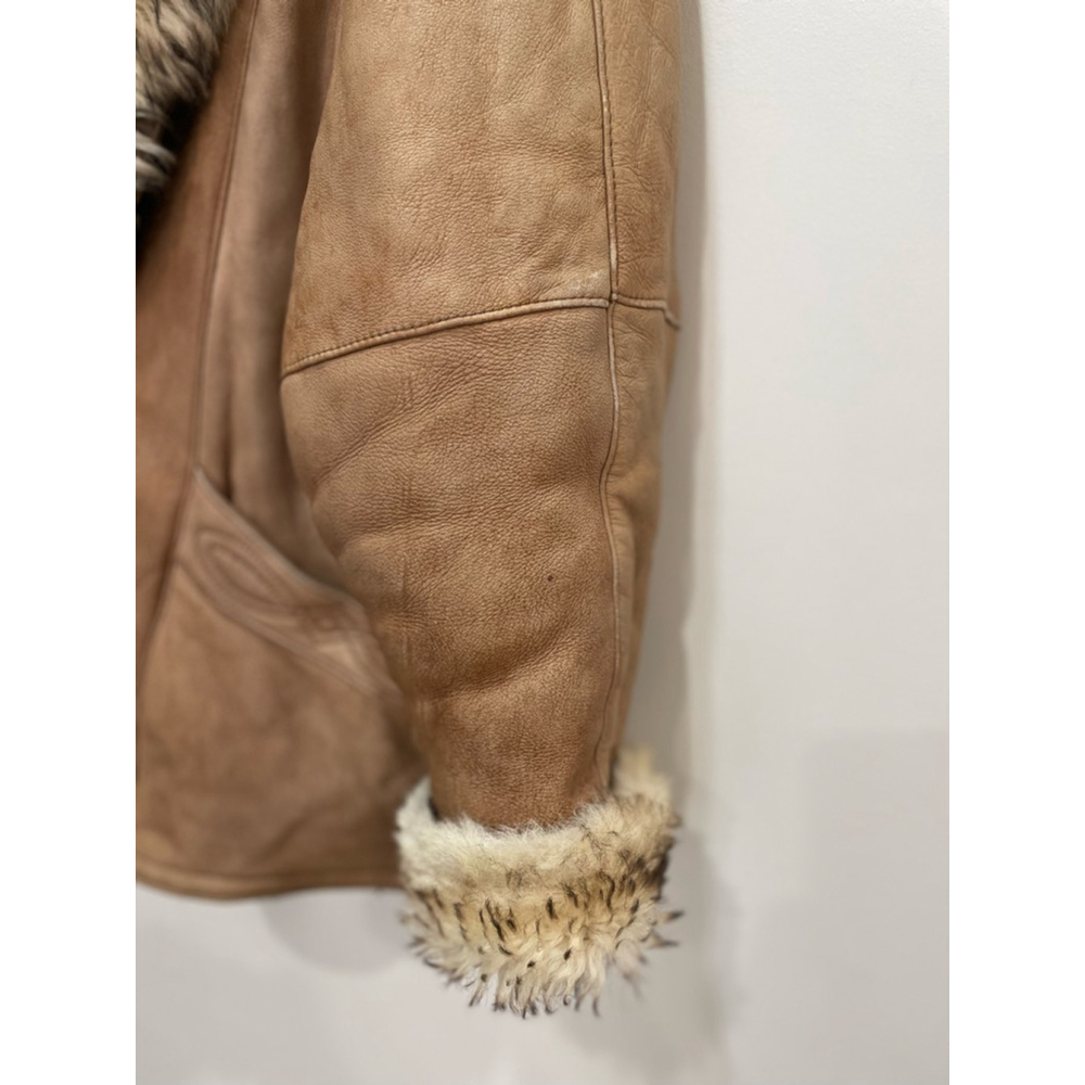 Vintage Penny Lane Sheep Skin Leather Shearling Jacket M Fur lined Boho Retro - Picture 4 of 11